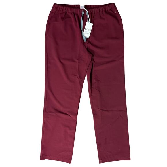 Figs Technical Collection Maroon Red Burgundy Pisco Basic Men's Scrub Pants Sz M - Picture 2 of 12